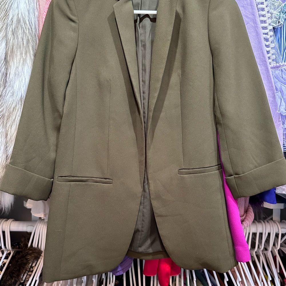 Express Olive Green Blazer